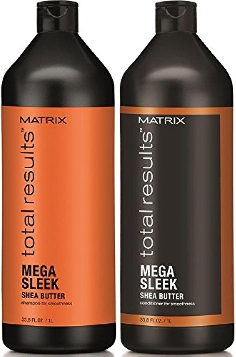 Matrix Total Results Sleek Shampoo Conditioner Liter Duo for Smooth Hair