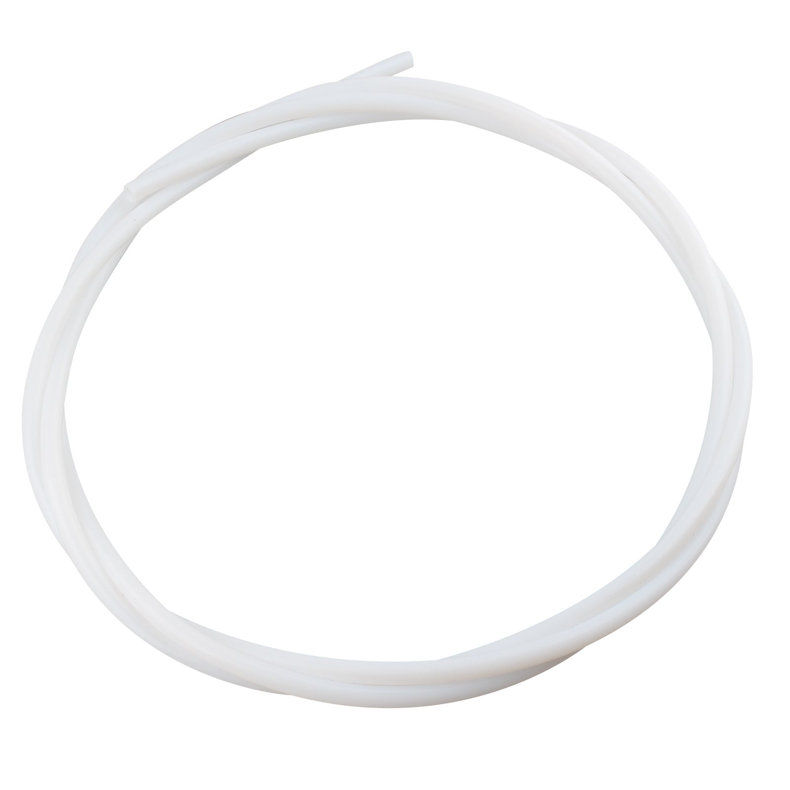 HALJIA 2 Meters PTFE Teflon Bowden Tube 4.0mm ID 6.0mm OD for 3mm Filament Compatible with 3D Printer RepRap Rostock Kosselr(White)