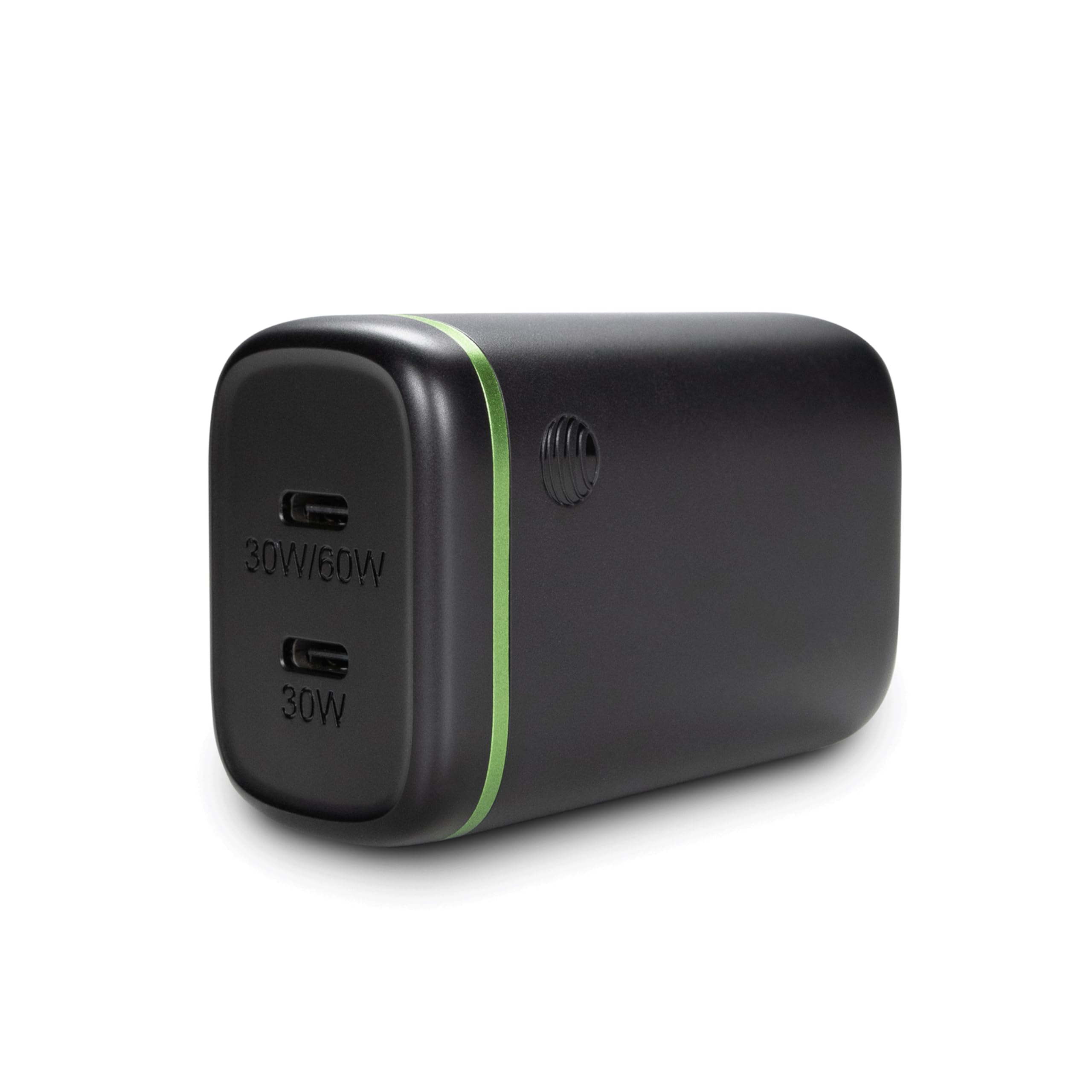 AT&T 60W Dual USB-C Wall Charger – PD 3.1 & PPS Certified Power Adapter for iPhone, Galaxy, Pixel, iPad – USB-IF Safety Plug with Foldable Design – Black Image AT&T 60W Dual USB-C Wall Charger – PD 3.1 & PPS Certified Power Adapter for iPhone, Galaxy, Pixel, iPad – USB-IF Safety Plug with Foldable Design – Black Image