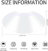 DIUJHUUY 50 Pcs Clear Face Visors PET Transparent Shower Eye Protector Shields view 2