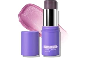 KYDA Color Changing Blush Stick, PH-Activated Face Blush, Multiuse Balm for Cheeks and Lips, Cooling Nourishing Color-Adjusti