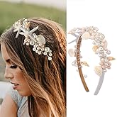 Kesvb Mermaid Seashell Headband Starfish Crown Headpiece Under the Sea Hair Accessories for Women