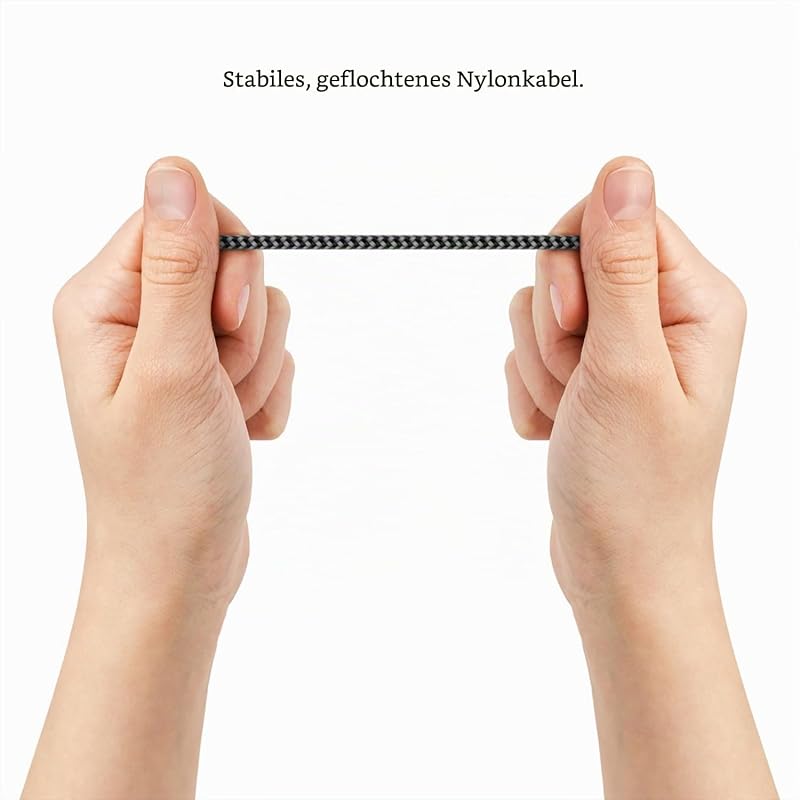 0,30m USB-C Kabel 100W 90° gewinkelt USB-C auf USB-C