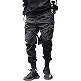 Aelfric Eden Mens Jogger Pants Japanese Cargo Sweatpants Tactical Pant Multi-Pockets Techwear Hip Hop Streetwear