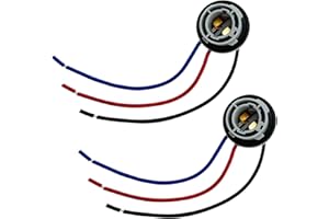 USTOPF1T 1157 LED Bulb Socket Plug, Signal Light Socket Wiring Harness, Automotive Plastic Waterproof Turn Signal Tail Light Brake Light Base Plug Connector - 2PCS black