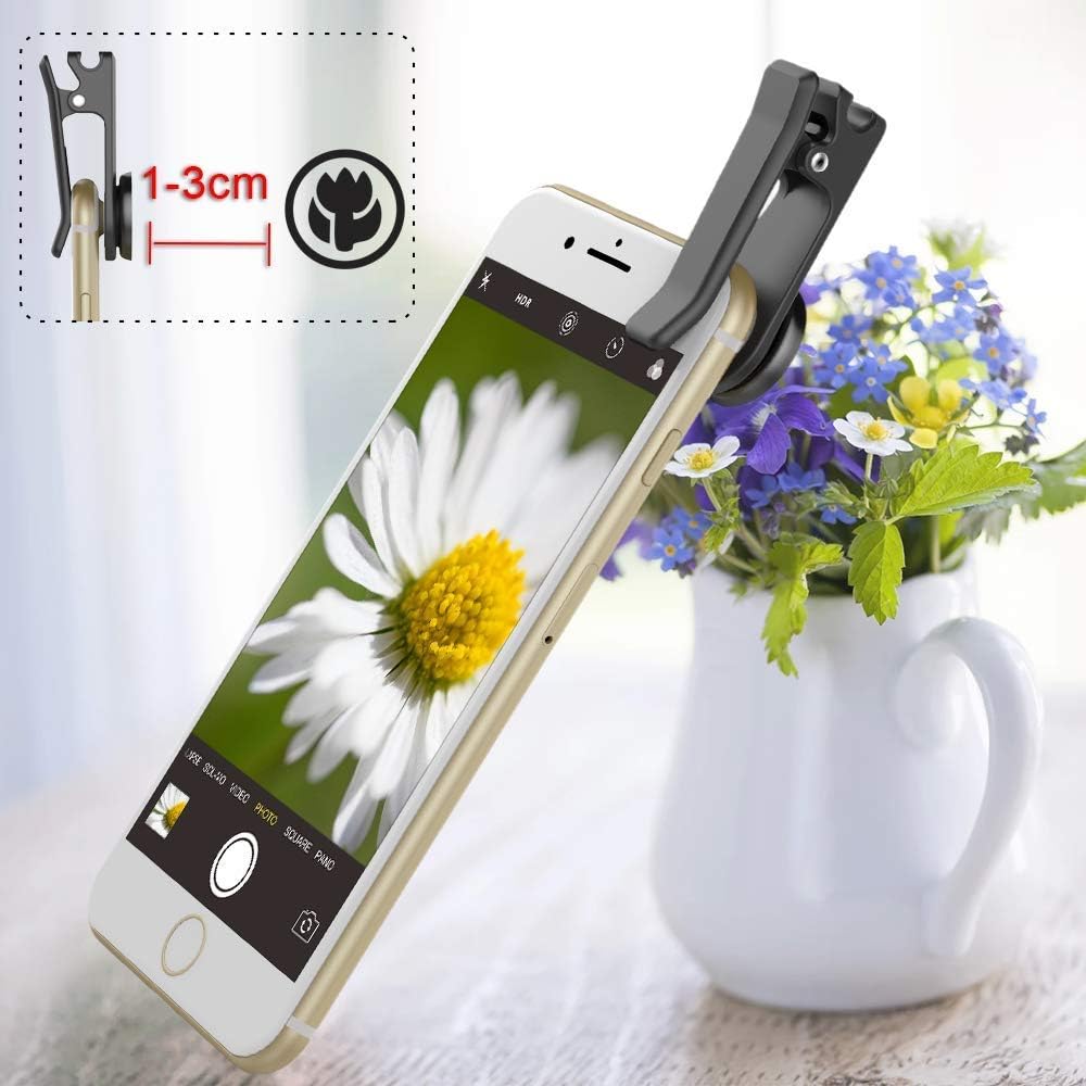 Updated Version Apexel 6 In 1 Phone Camera Lens Kit Wide Angle Lens + Macro Lens + Fisheye Lens + ND Filter+ CPL/Star Filter Clip-On Phone for iPhone 8/x 7/Plus Samsung S8 Android Smartphones - Image 4