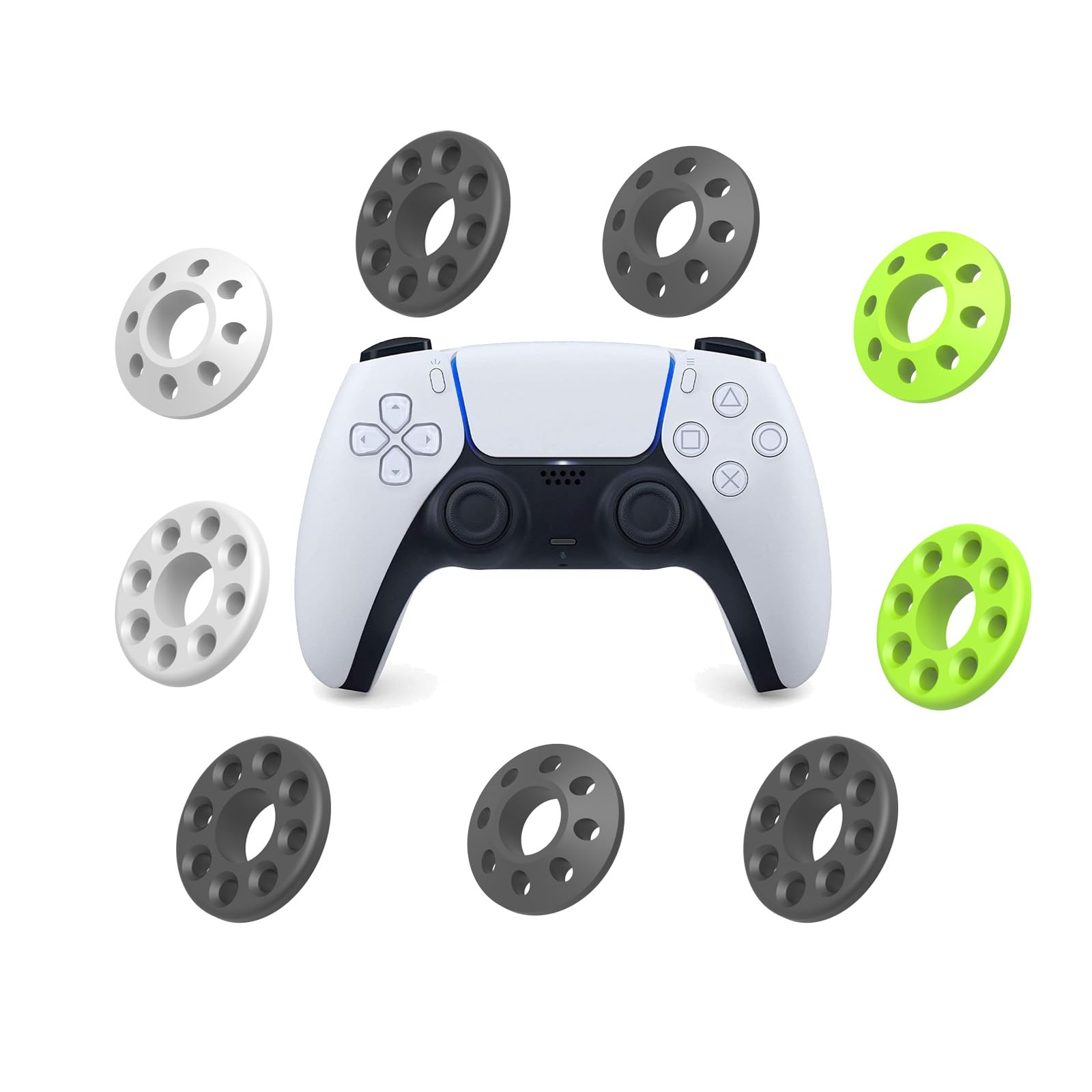 Bshirmay Aim Assist Motion Control Rings Compatible with PlayStation 4, PlayStation 5, PlayStation 5 Pro, Precision Ring for Xbox Series X/S, Xbox One, Xbox 360 Target Controller Tension Loop