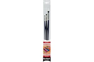 DA VINCI BRUSHES da Vinci Oil & Acrylic Series 5105 Impasto Synthetic Paint Brush Set, Multiple Sizes, 3 Brushes (Series 7105)