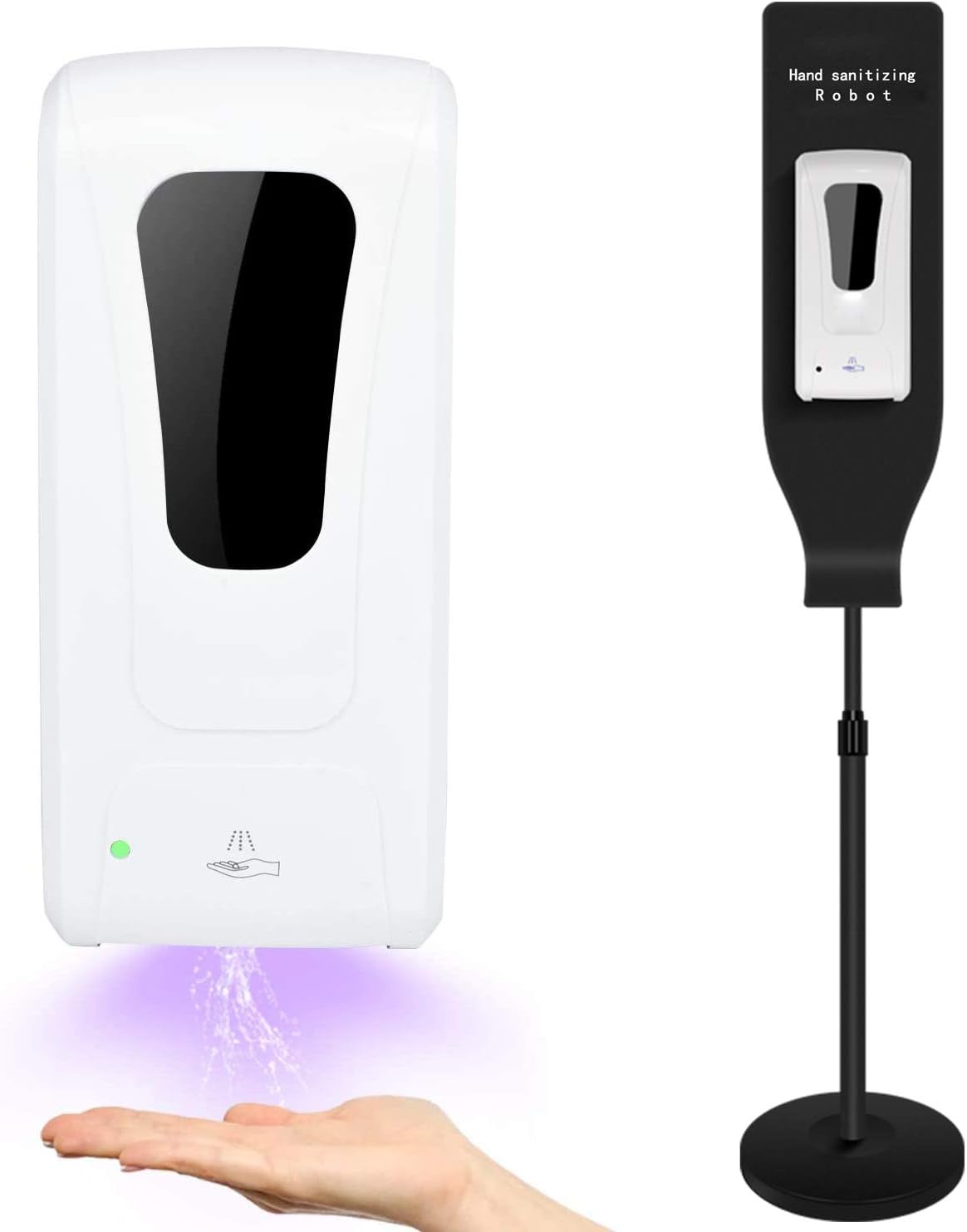 VILIVIT Automatic Hand-Sanitizer Soap Dispenser Station System (Dispenser + Stand) 1000ML Auto-Sensing Mist Spray Machine for Offices, Hospitals, Schools Public Area