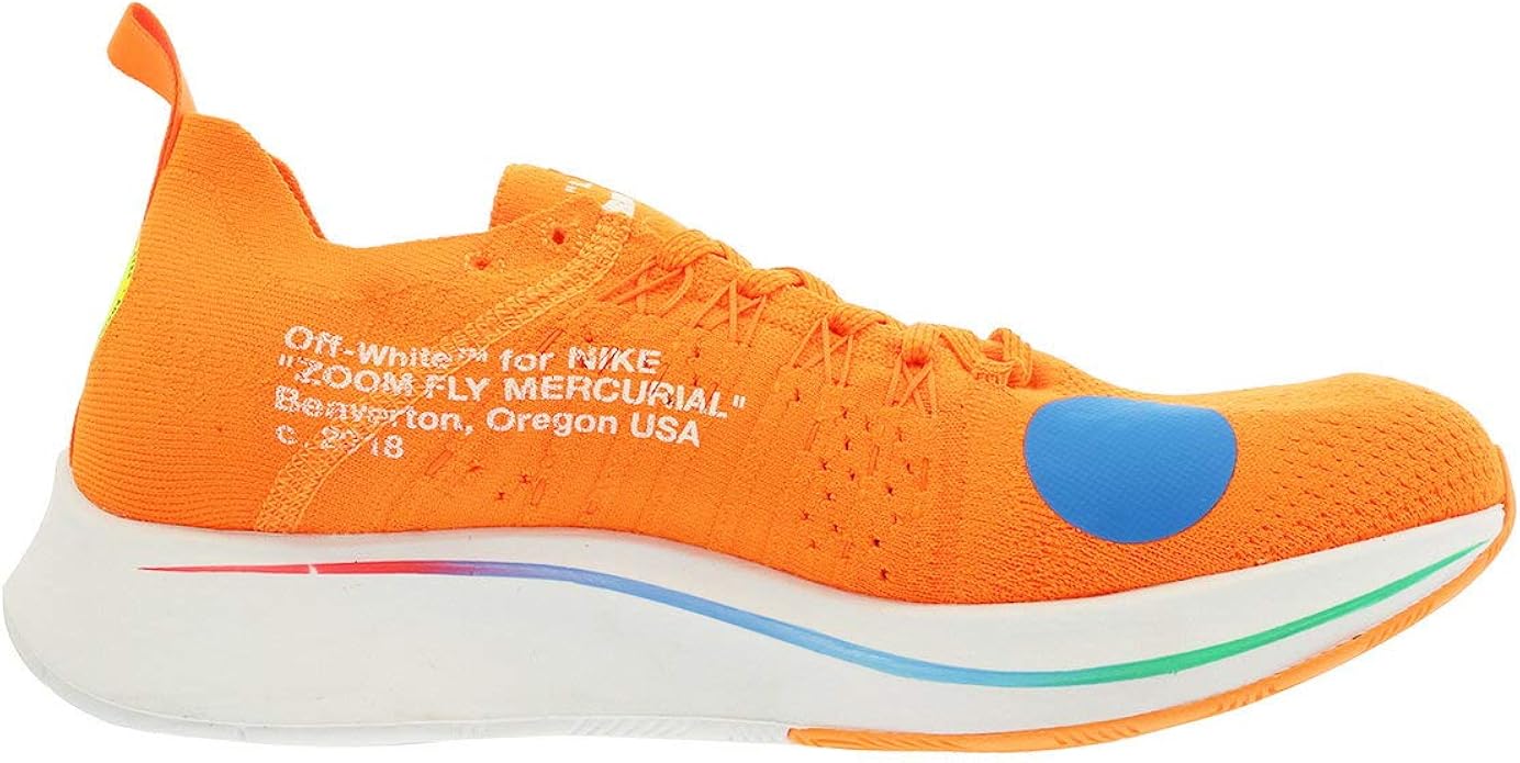 nike off white zoom fly mercurial orange