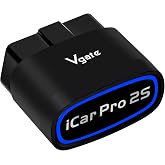 vLinker iCar Pro 2S OBD2 Bluetooth Adapter Check Engine Vehicle Code Reader Diagnostic Scanner Tools for iOS&amp;Android and Windows Made for Electric (EV) and Hybrid Vehicles