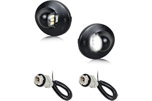 BIFTU LED License Plate Light Tag Lights with Wire Harness Sockets Compatible with Ford F150 F250 F350 Ranger Excursion Explorer Expedition