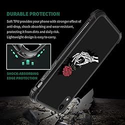 CARLOCA Compatible with iPhone XR Case,Skull Hand