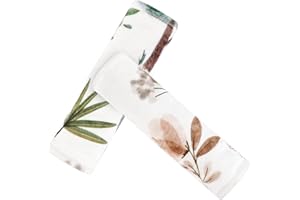 CARUILI Car Seat Strap Pads for Babies, Super Soft Infant Car Seat Strap Covers, Double-Sided Use, Shoulder Strap Pads for Baby Car Seat, Baby Swing, Woodland Animals