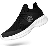 Giniros Mens Slip On Walking Shoes Non Slip Running Shoes Breathable Workout Shoes Lightweight Gym Sneakers