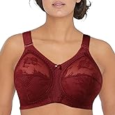 Women's Plus Size Full Coverage Wirefree Unlined Minimizer Lace Bra