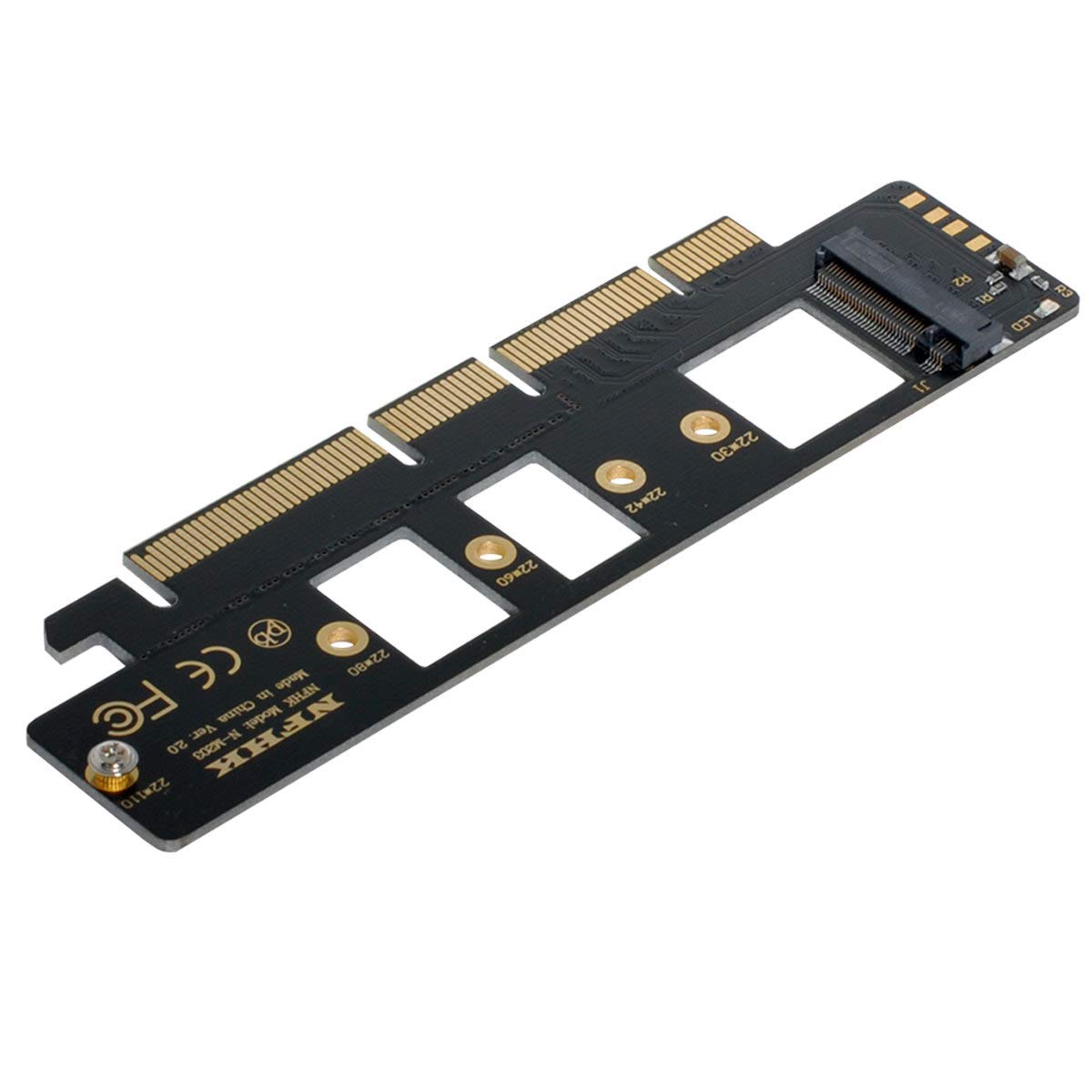 cablecc NGFF M.2 M-key NVME AHCI SSD to PCI-E 3.0 16x 4x Adapter for 110mm 80mm SSD