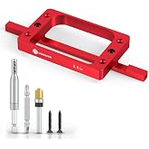 3-1/2" Fixed Size Door Hinge Jig for Door and Jamb, Aluminum Alloy | Door Hinge Template Kit for Router, Mortise Jig, 1/4" R, 5/8" R and Square Corner Hinges