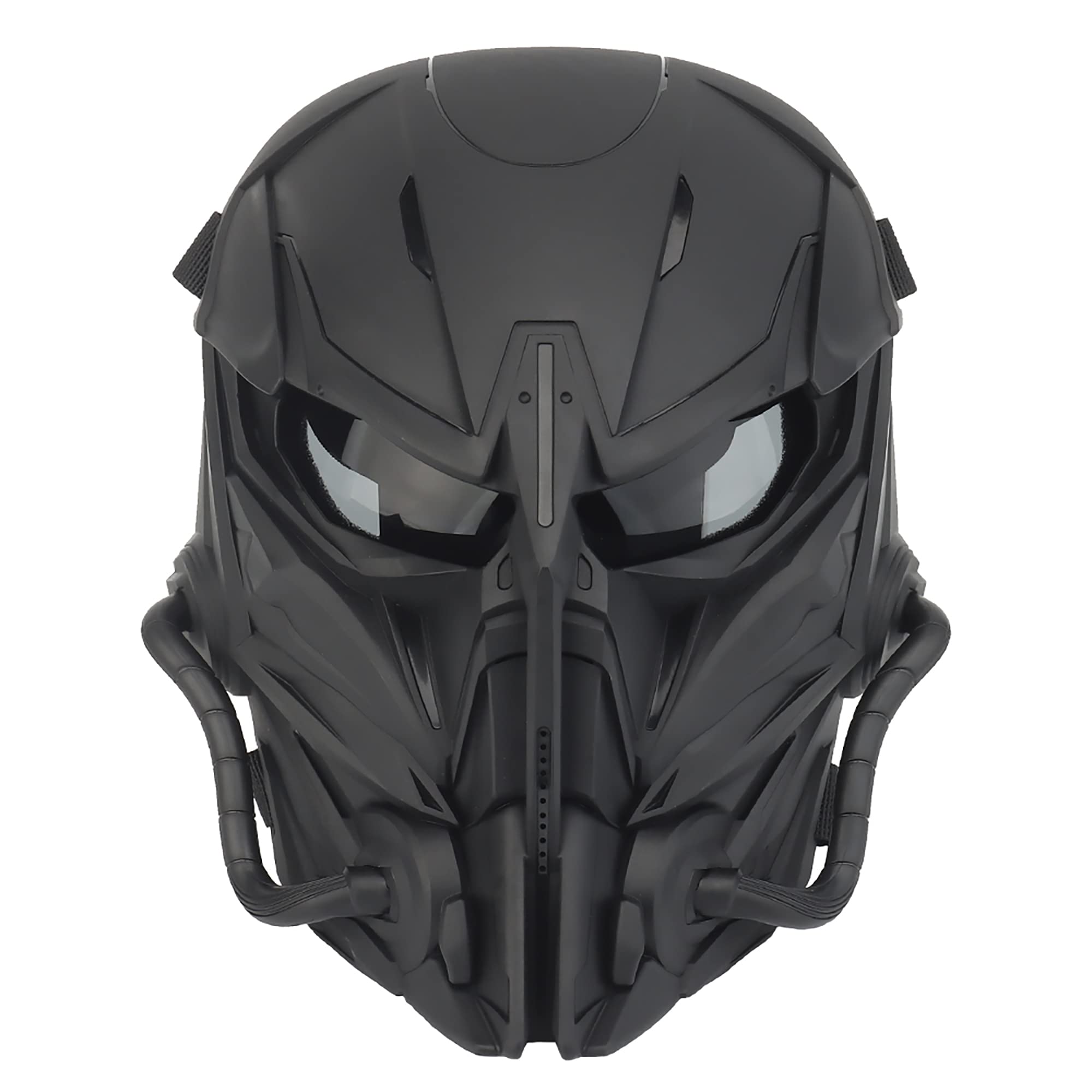 Airsoft Skull Mask Full Face Protective Tactical Mask Adjustable for Paintball Outdoor Sports CS Cosplay Halloween Hunting Shooting CS Game