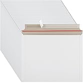 LOLYSIC 100 Pack Cardboard Mailers 11 x 14 Inch, Rigid Mailers Self Seal Photo Document Mailer, White Cardboard Shipping Envelopes for Photos, Papers, Files, CD