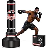 Upgraded Heavy Freestanding Punching Bag for Adults Teens, 70” Standing Punching Bag Kicking Bag Heavy Bag, Women Men Kickboxing Bags for Training MMA Fitness Home Gym