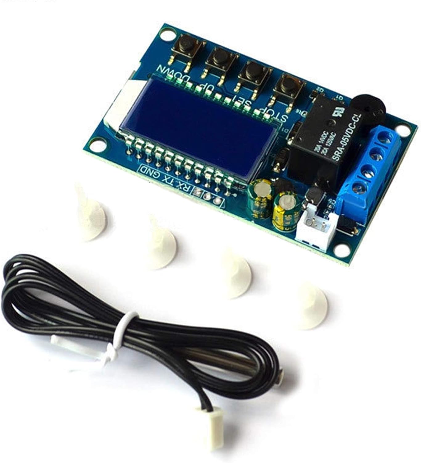 ZHITING XY-T01 Electronic Thermostat Controller,DC 6-30V 24V LCD Digital Temperature Control Board -50~110℃ Temp Control Switch Module with Waterproof Sensor Probe - Image 3