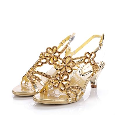 Amazon Com Sparrow All Match Comfortable Middle Heel Sandal Thin