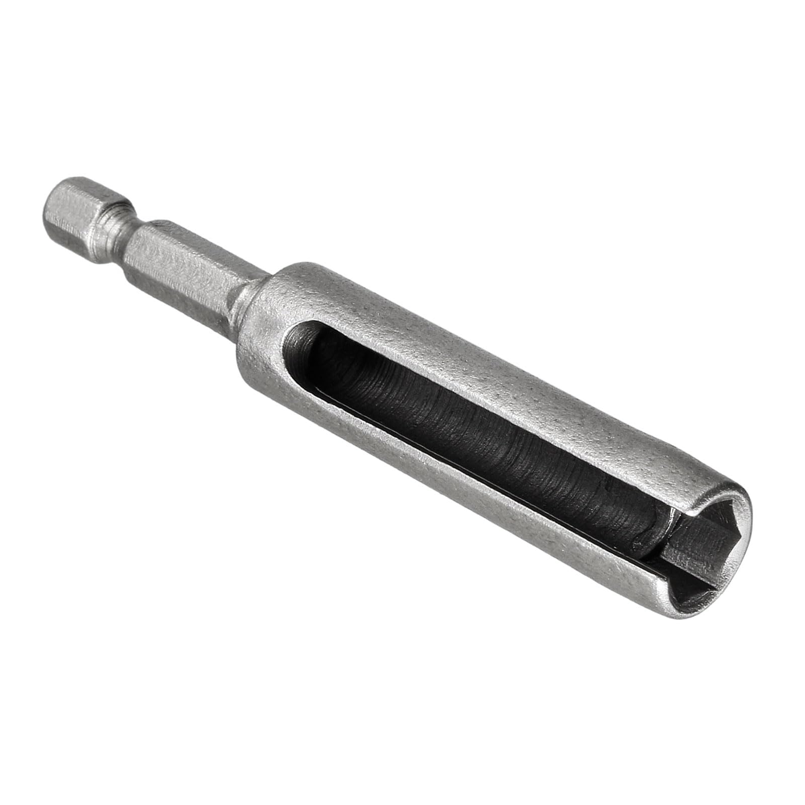 CoCud Nut Driver with 1/4" Hex Shank 8mm Socket 3" Length, CR-V Steel Deep Groove Quick-Change Slotted Power Drill Bit