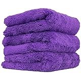 Chemical Guys MIC35803 Edgeless Microfiber Towel (Purple, 16" x 16" Happy Ending)