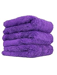 Toalla de microfibra sin bordes Chemical Guys , 3 paquete de, Rojo