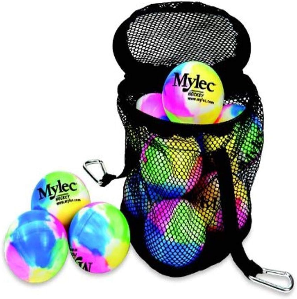 Mylec Street Hockey Balls (Pack of 12), Multi Color