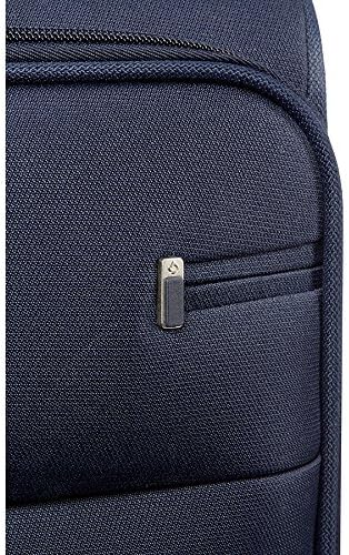 Base Boost - Valigia da cabina 55 x 40 x 20 cm, con 2 ruote, valigia morbida da cabina adatta alla maggior parte delle compagnie aeree, lucchetto TSA, leggera, 41 L, Blu (Navy Blue)