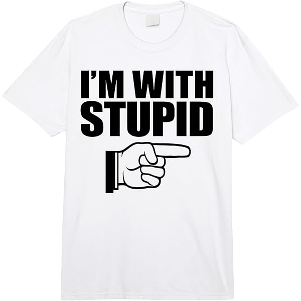 Amazon.com: I'm with Stupid T-Shirt : Clothing, Shoes & Jewelry
