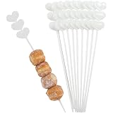 Stuzzicadenti Decorativi BambooMN A Tulipano | Rosa | 300 Pezzi 15cm | Per Cocktail, Cupcake E Antipasti - 6