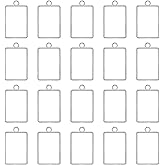 uxcell Open Back Bezel Pendants, Hollow Frame Charm Geometric Blank Tray for Resin Jewelry Making Casting, Necklaces, Bracelets, DIY Crafts