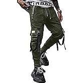 XYXIONGMAO Men's Jogger Pants Techwear Hip Hop Harem Pants Streetwear Tactical Track Pants