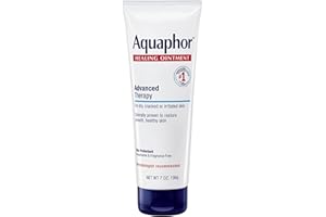Aquaphor Healing Ointment Advanced Therapy Skin Protectant, Dry Skin Body Moisturizer, 7 Oz Tube
