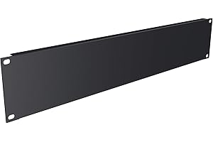 TCH Hardware 2U Space Server AV Rack Mount Blank Panel Spacer - Black Steel 19"