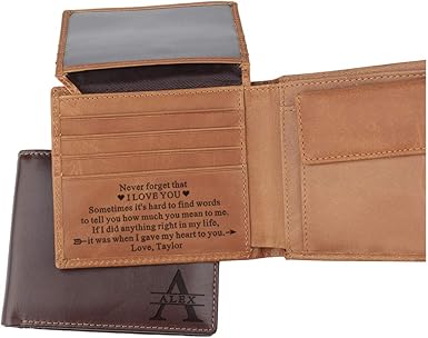 engraved husband wallet