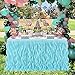 leegleri Tulle Curly Willow Table Skirt Ruffle Tutu Table Skirt for Rectangle Table or Round Table,Mermaid Table Skirt for Baby Shower,Birthday Party (Aqua,L 9(ft)*H 30in)