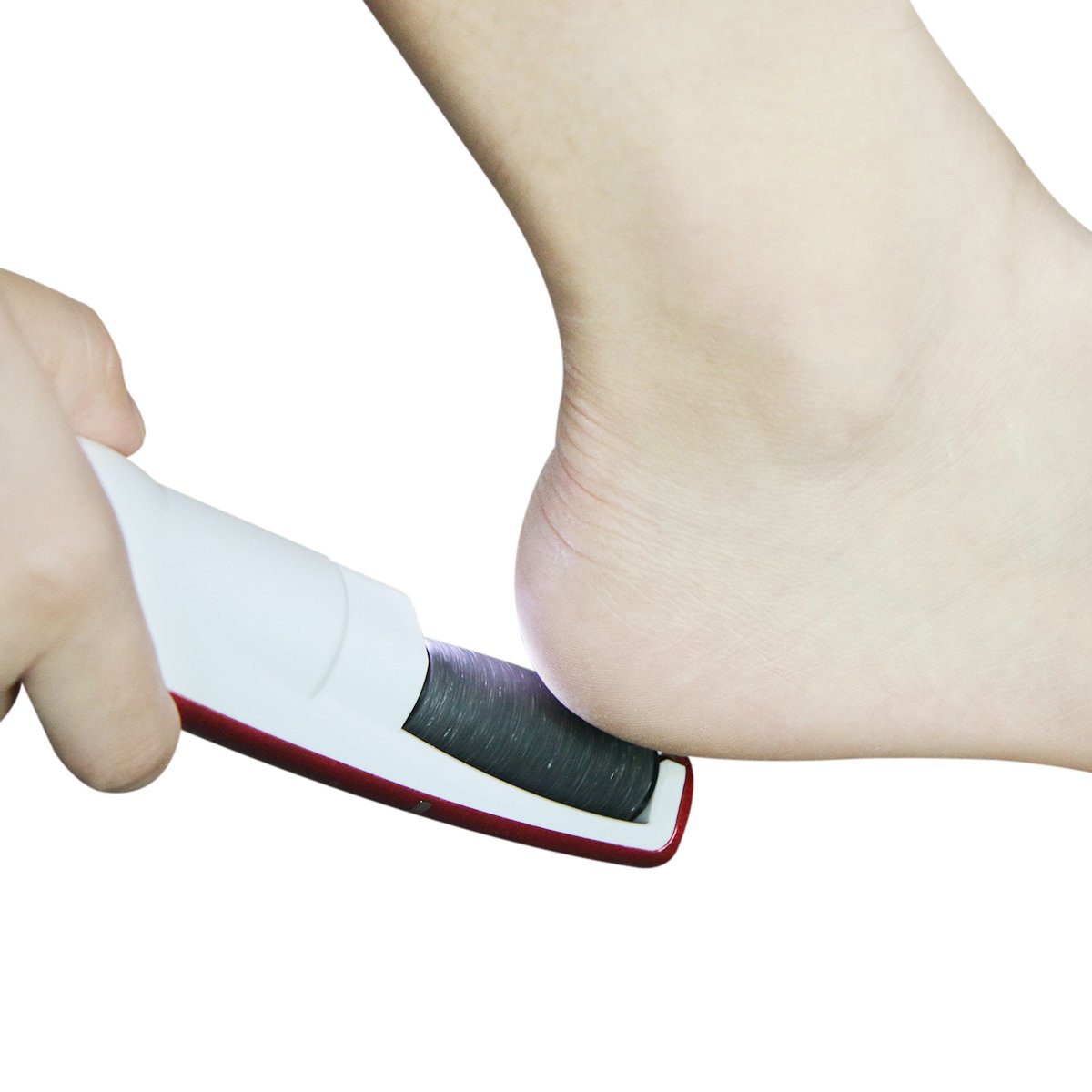 Rechargeable Callus Remover with LED Light,TianQin WY Electric Callus Remover ,Easier Grip Design to Remove More Callus Perfect for Remove Hard, Dead, Cracked Skin, 2 Rollers Included