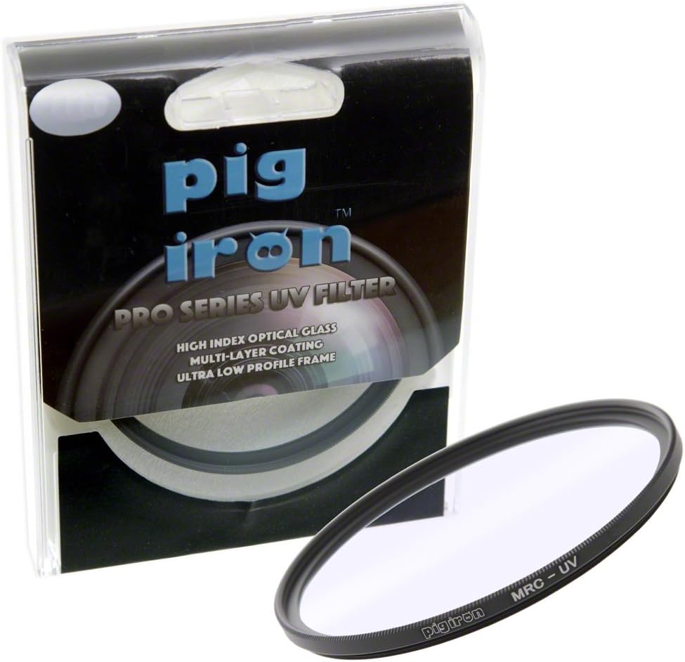 Pig Iron 82mm Pro UV Filter. Premium quality multi-coated glass. Lens Protector. For all 82mm lens filter threads e.g. Sigma 10-20mm f/3.5mm etc.