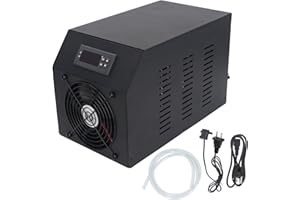 16 Gal Aquarium Chiller Water Tank Chiller Hydroponic Water Chiller Water Tank Cooling System 60L (US Plug 110V)