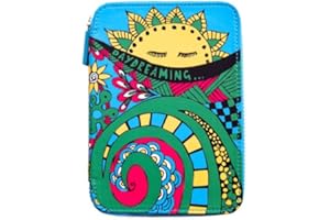 PUNCHCASE By Leslie Hsu Ace Zip Around Cover, Blue Daydreaming Print (fits Kindle, Paperwhite, and Touch)