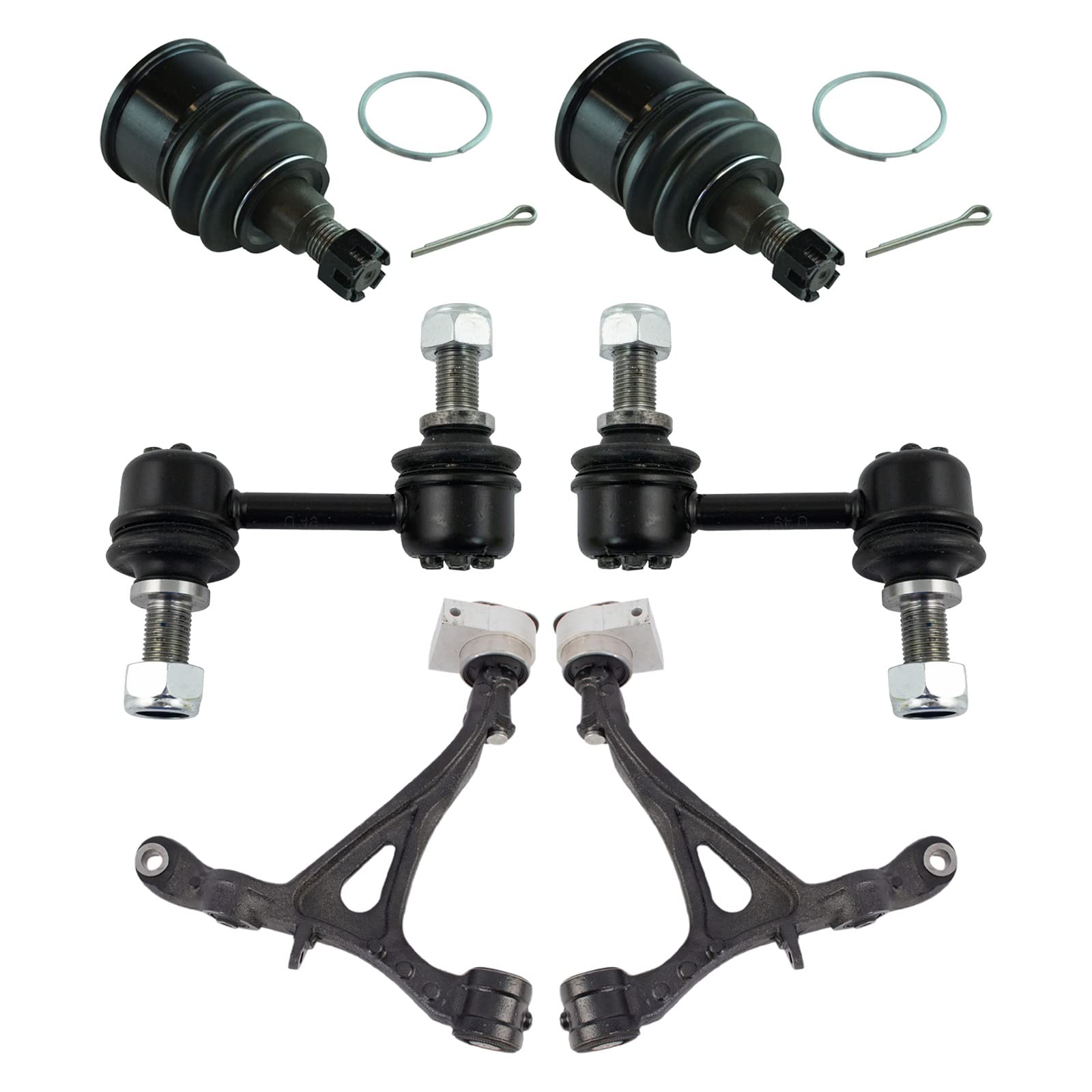 TRQ Front Suspension Kit Ball Joint Control Arm