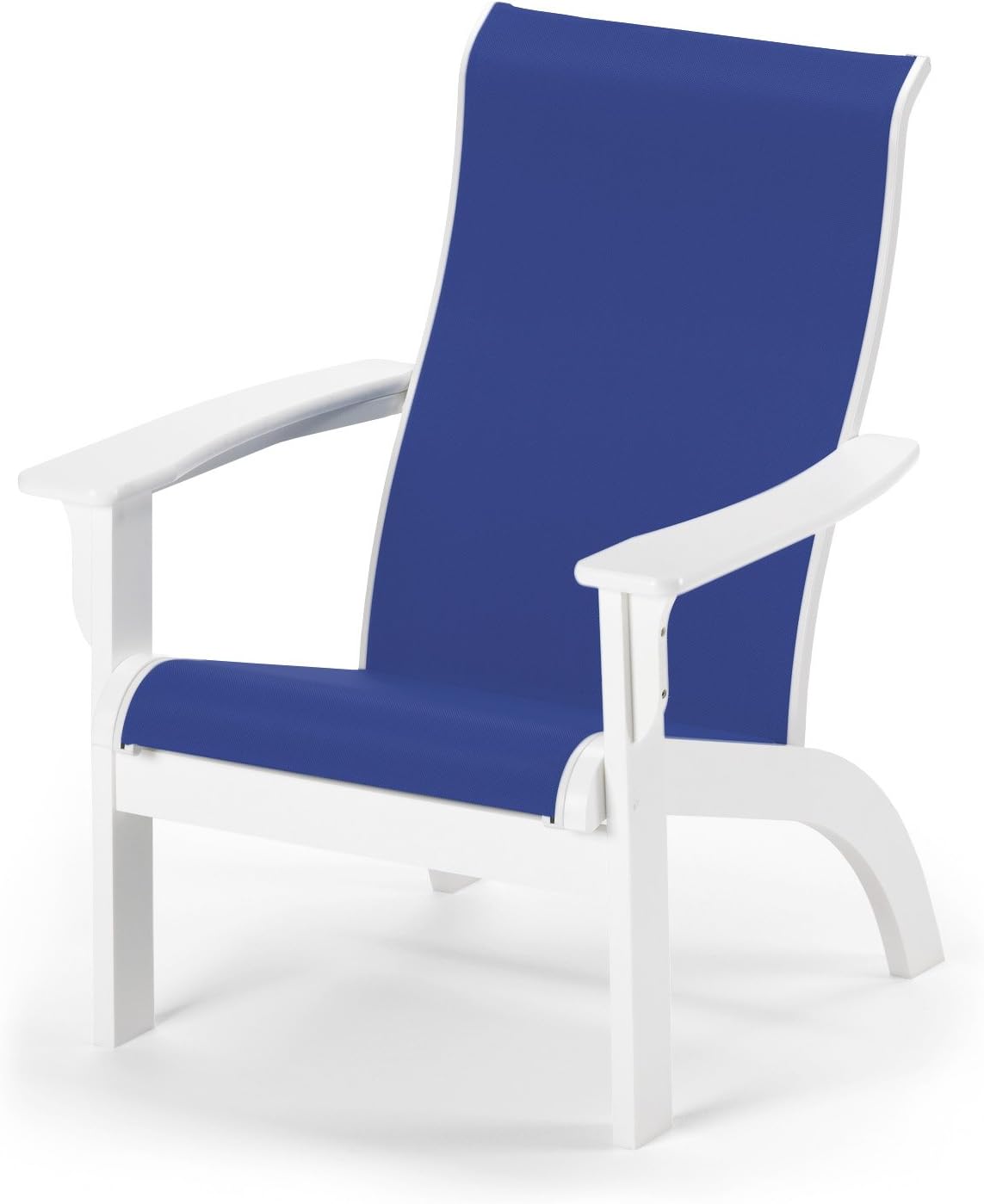 telescope casual patio furniture on Textured Snow Finish With Atlantis Sling Fabric Telescope Casual Adirondack Mgp Sling Chair Sling Chairs