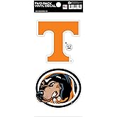 Rico Industries NCAA Tennessee Volunteers Power T and Smokey Logos Double Up Die Cut 2-Piece Sticker Sheet