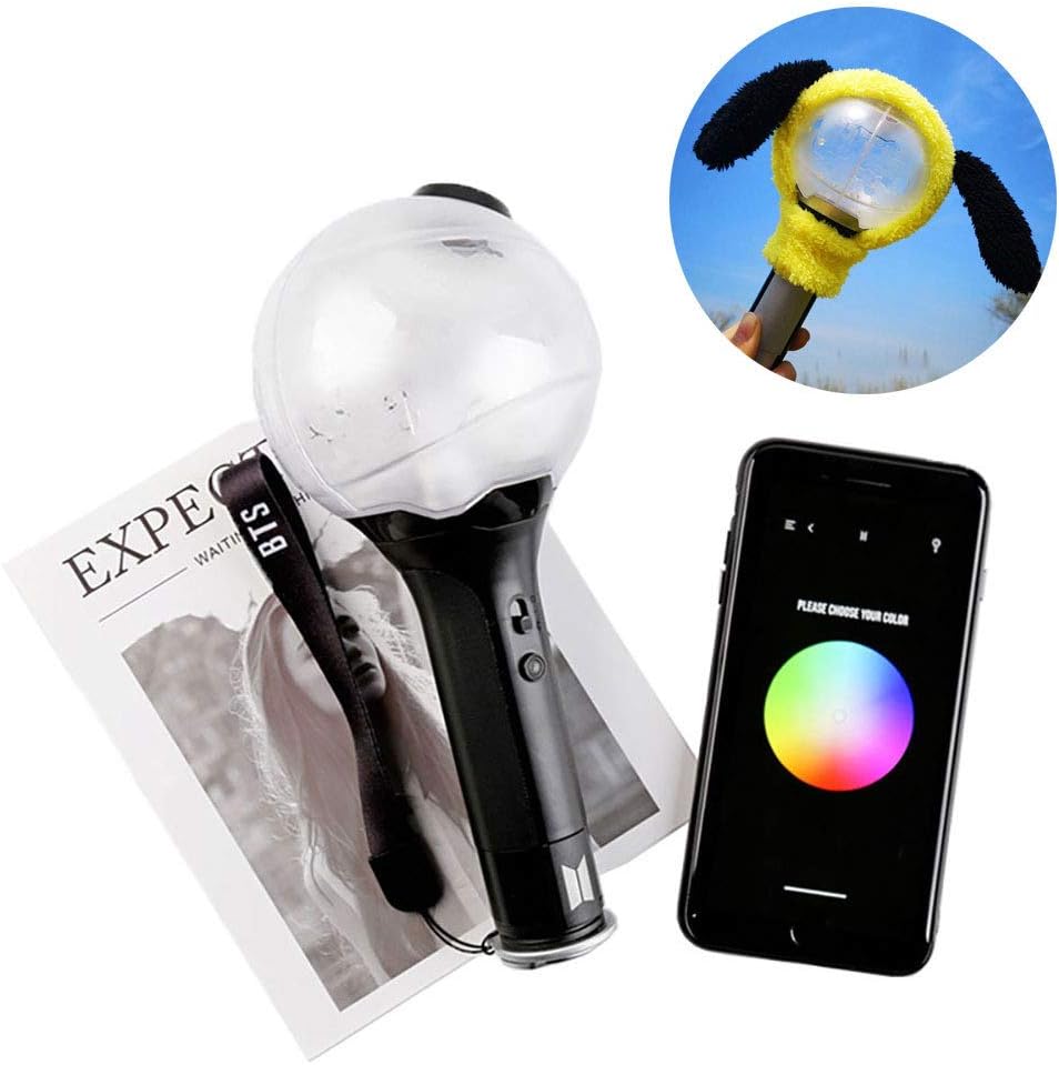 BTS Merch Army Bomb Ver 3 Official Bluetooth Stepless Adjustment Color, Concert Light Stick/Cheering Light (Dog)