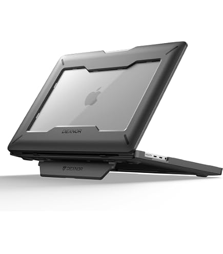 CASETiFY Bounce Case For MacBook Pro 16-inch (M3/M4) - Clear Black Protective Hardshell With EcoShock Corners