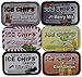 ICE CHIPS Xylitol Candy (Variety Pack) 6 Tins - 10.56 oz total